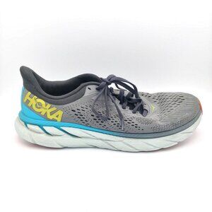 Hoka One One Clifton 7 Shoes Men's 8.5 US Gray Wild Dove Dark Shadow Run 1110508